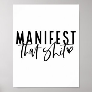 Manifest Die Aantrekkingswet Spirituele Yoga Medit Poster