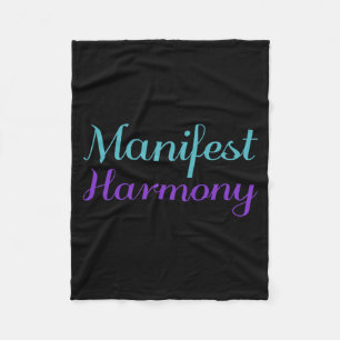 Manifest Harmonie Preventie van Zelfmoordbewustzij Fleece Deken