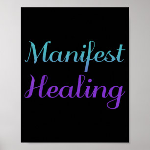 Manifest Healing Zelfmoordpreventie Ontwerp Poster