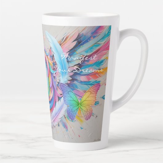 Manifest Your Dreams-Latte Mug (Droite)