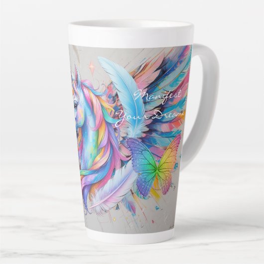 Manifest Your Dreams-Latte Mug Latte Mok (Rechterhoek)