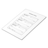 Manifestatie controleert geld blanco cheques notitieblok (Schuin)