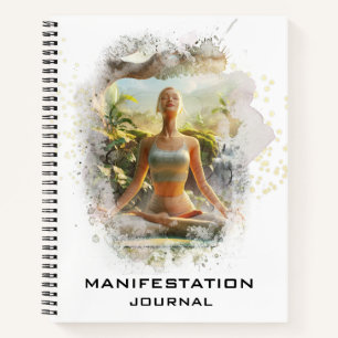 *~* Manifestatie Manifestatie AP85 Yoga Vrouw Notitieboek