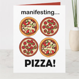 Manifestatie Pepperoni Kaas Pizza Kaart