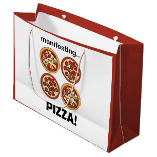Manifestatie Pepperoni Pizza Verjaardagsfeest Groot Cadeauzakje