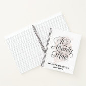 *~* Manifestatie Roos Gouden Manifest AP85 Notitieboek (Binnen)