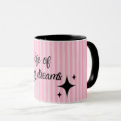 Manifestation Affirmation Positive Girly Mug (Devant droit)