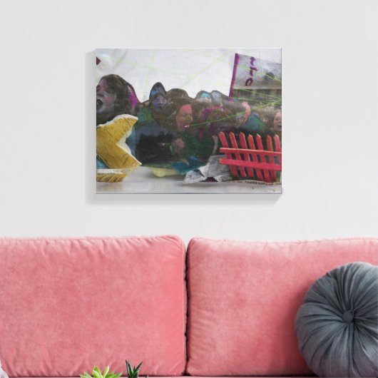 Manifestatistiek K7 1986 gemengd-media C Canvas Afdruk (Insitu (Woonkamer))