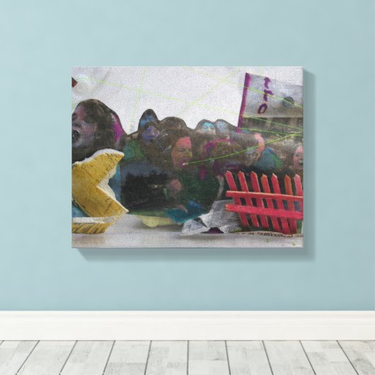 Manifestatistiek K7 1986 gemengd-media C Canvas Afdruk (Insitu (Houten vloer))