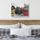 Manifestatistiek K7 1986 gemengd-media C Canvas Afdruk (Insitu (Slaapkamer))