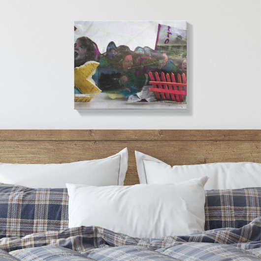 Manifestatistiek K7 1986 gemengd-media C Canvas Afdruk (Insitu (Slaapkamer))