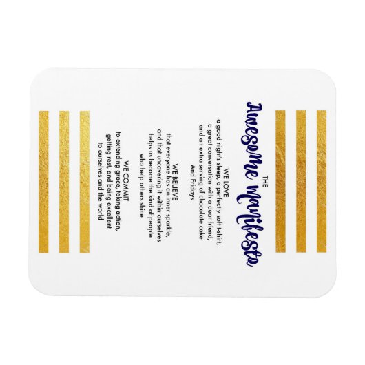 Manifeste de Sorta incroyable Magnet (Horizontal)