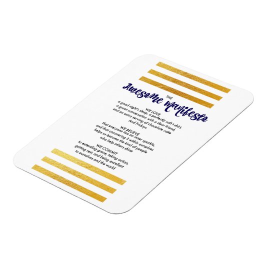 Manifeste de Sorta incroyable Magnet (Côté Gauche)