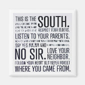 Manifeste Sud - Aimant de réfrigérateur (Devant)