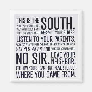 Manifeste Sud - Aimant de réfrigérateur