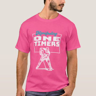 Manifesteren One Timers Hockey Player Graphic T-shirt