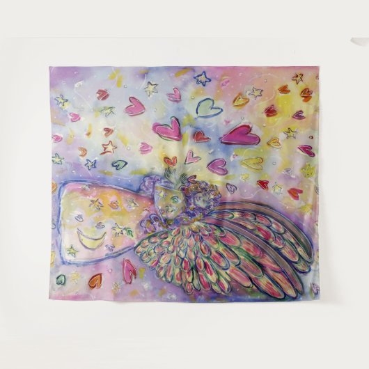 Manifesterend universe Angel Tapestry Wall Art Dec Wandkleed (Voorkant (horizontaal))