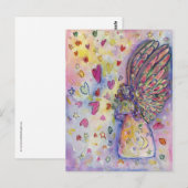 Manifesterend Universe Guardian Angel Art Briefkaa Briefkaart (Voorkant / Achterkant)