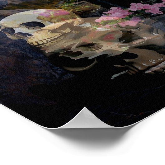 Manifesterende Intentie Witchy AI Art Matte Waarde Poster (Hoek)