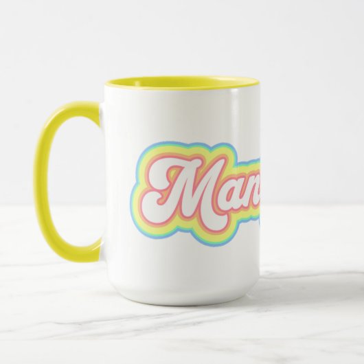 Manifesterende Mok, Manifesterende Koffie Mok, Baa Mok (Links)