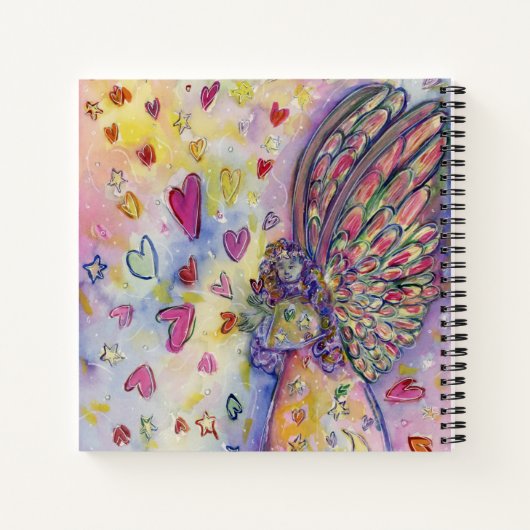 Manifesterende Universe Angel Art Journal-Notitieb Notitieboek (Achterkant)