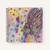 Manifesterende Universe Angel Art Journal-Notitieb Notitieboek (Voorkant)