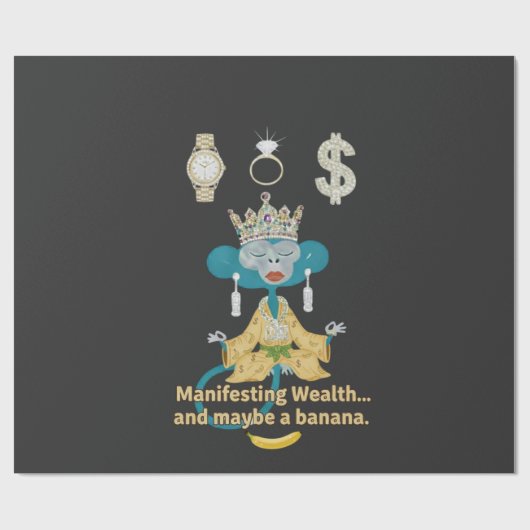 manifesting wealth cadeaupapier (Vlak)