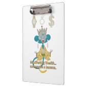 Manifesting Wealth Monkey zen art  Klembord (Links)