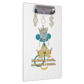 Manifesting Wealth Monkey zen art  Klembord (Rechts)