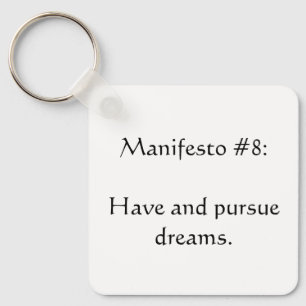 Manifesto #8 sleutelhanger