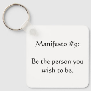 Manifesto #9 sleutelhanger