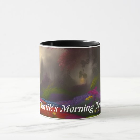 Manik's Morning Tea Gepersonaliseerd Mok (Midden)