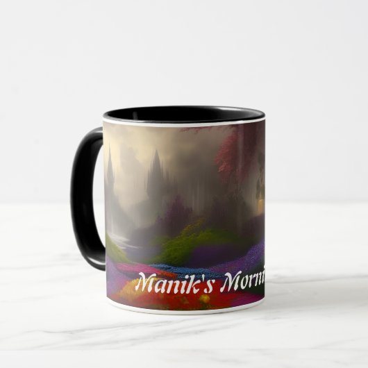 Manik's Morning Tea Gepersonaliseerd  Mok (Voorkant links)