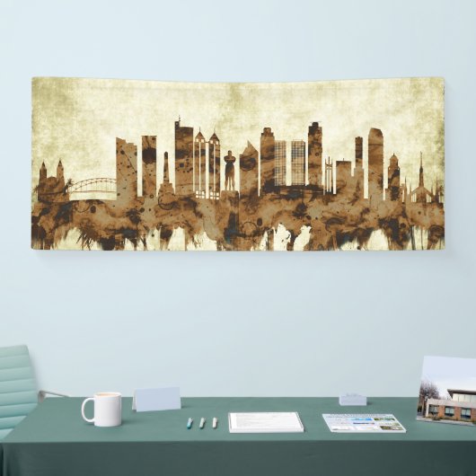 Manila Filipijnen Cityscape Spandoek (Beurs)