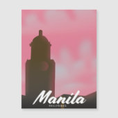 Manila Filipijnen reisposter. (Voorkant)