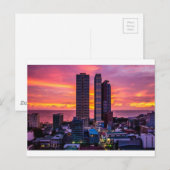 Manila Filippijnen Skyline Briefkaart (Voorkant / Achterkant)