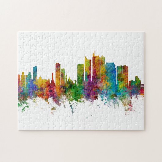 Manila Filippijnen Skyline Legpuzzel (Horizontaal)