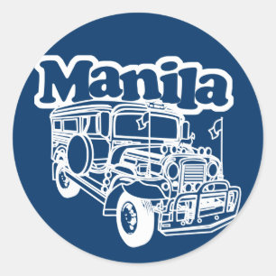 Manila Jeepney Ronde Sticker