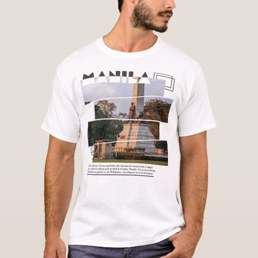 Manila Rizal Park T-shirt (Voorkant)