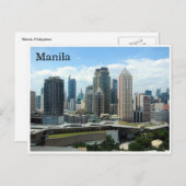 manila skyline briefkaart (Voorkant / Achterkant)