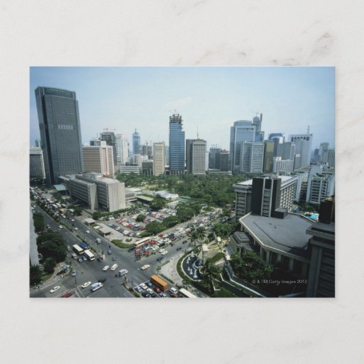 Manila Skyline Briefkaart (Voorkant)