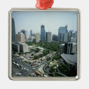 Manila Skyline Metalen Ornament