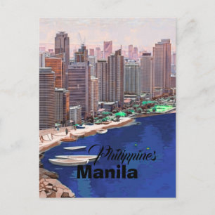 Manilla Filipijnen Ansichtkaart Kunst,Filipijnen R Briefkaart