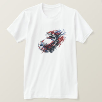 Manilla Filipijnen Jeepney Souvenir Reisgrafiek T-shirt