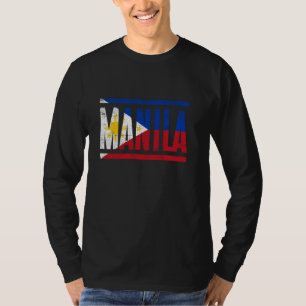 MANILLA FILIPIJNEN MET ZIJN FILIPIJNSE VLAG T-SHIRT