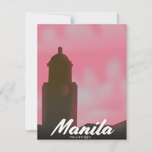 Manilla Filipijnen reisposter.