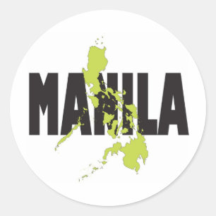 Manilla, Filipijnen Ronde Sticker