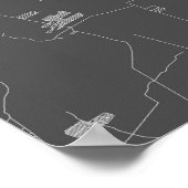 Manilla, Filipijnen (zwart wit) Poster (Hoek)