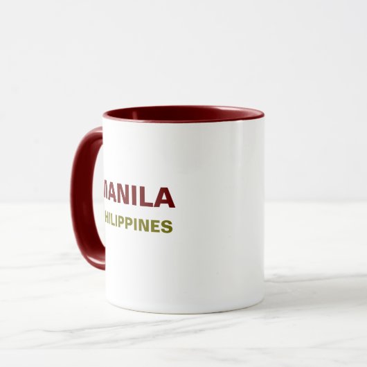 Manille Philippines Café Mug (Devant gauche)