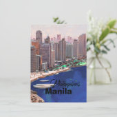 Manille Philippines Carte Postale Art,Philippines  (Debout devant)